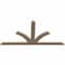 Ekena Millwork Richland Smooth Timber Gable Bracket, Douglas Fir, 60"W x 30"H x 1 1/2"D x 3 1/2"F, 12/12 Pitch GBW060X30X0204RIC00SDF - alternate 4